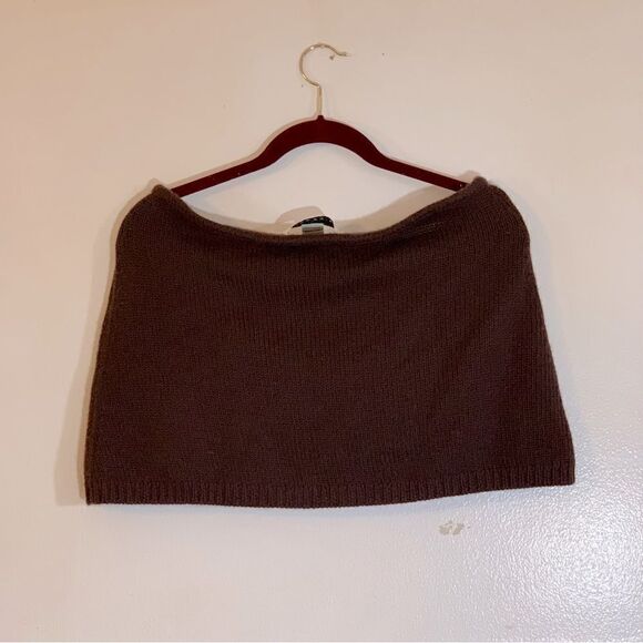 Trina Turk Cashmere Wrap Shawl Top Seems to be Brown Sz Medium Gorgeous - Picture 3 of 4
